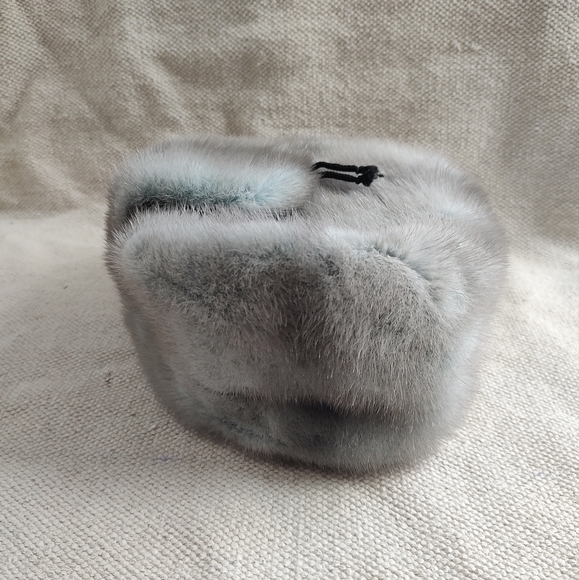 Vintage Handmade One Size Genuine Rabbit Fur Hat Trapper Cap - Picture 1 of 5